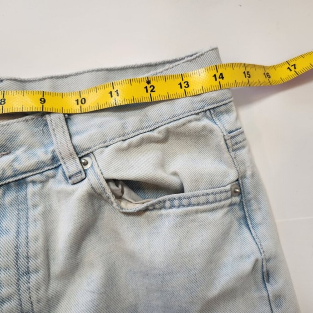 Aus Assembly Label Womens High Waist Tapered Leg Jeans Light Acid Wash Size 8 - Picture 7 of 7